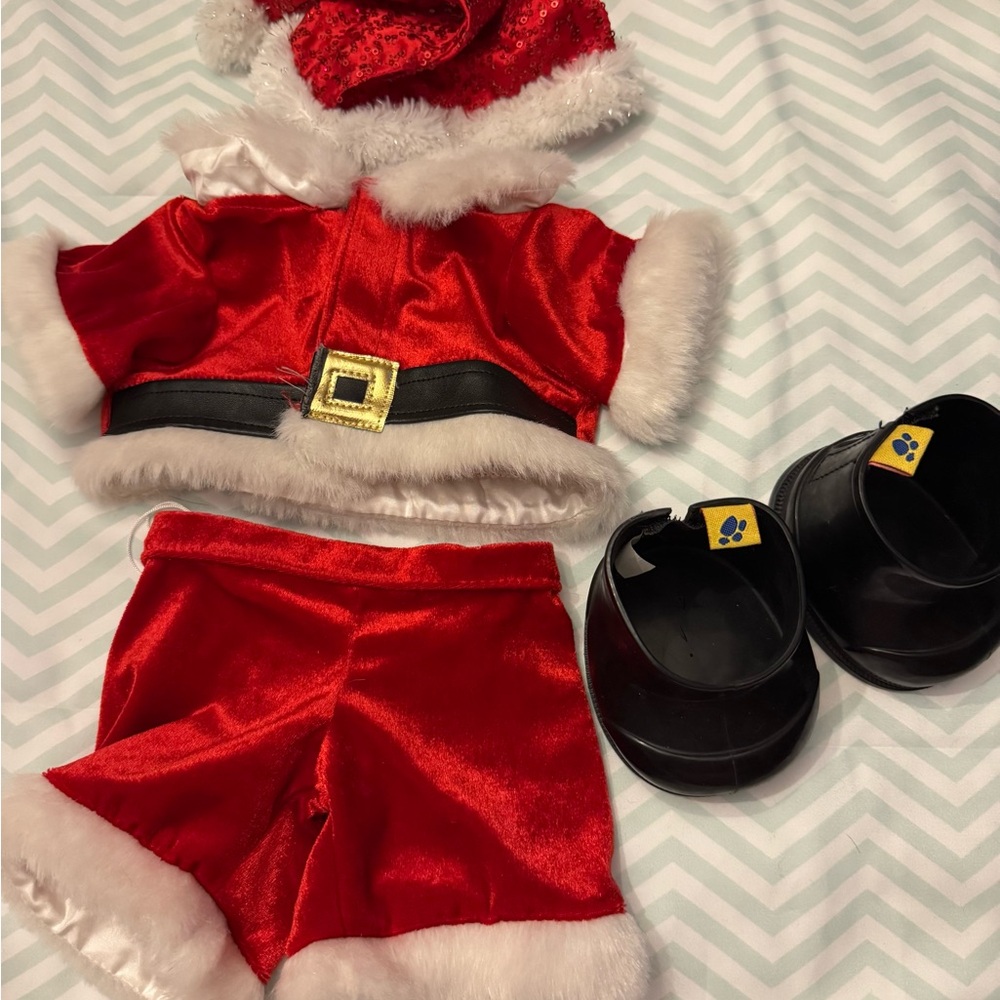 Build A Bear Vintage  Sant Suit Set